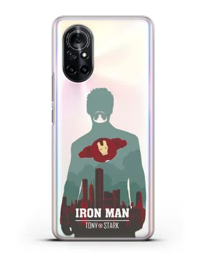 Чехол Тони Старк - Железный человек силиконовый для Huawei Nova 8