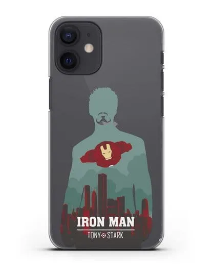 Чехол Тони Старк - Железный человек силиконовый для iPhone 12 mini