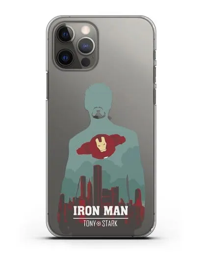 Чехол Тони Старк - Железный человек силиконовый для iPhone 12 Pro