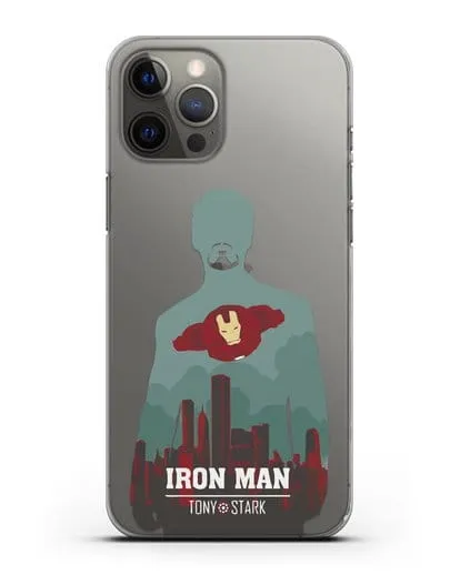 Чехол Тони Старк - Железный человек силиконовый для iPhone 12 Pro Max