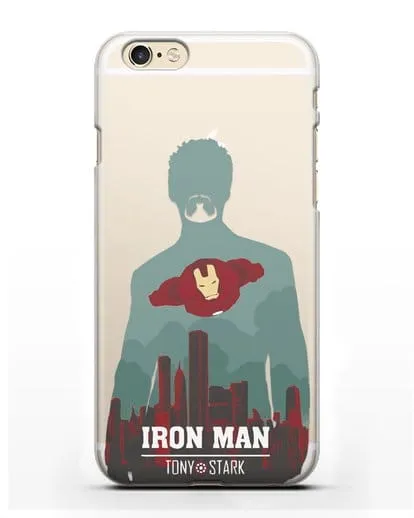 Чехол Тони Старк - Железный человек силиконовый для iPhone 6s