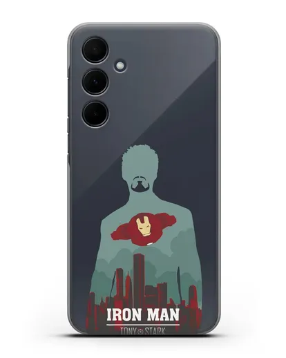 Чехол Тони Старк - Железный человек силиконовый для Samsung Galaxy A35 [SM-A356]