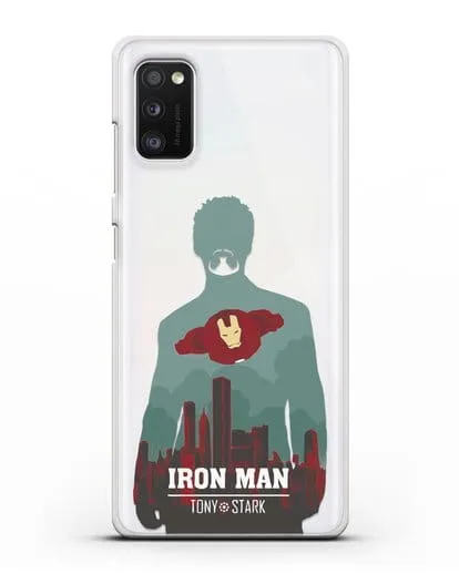 Чехол Тони Старк - Железный человек силиконовый для Samsung Galaxy A41 [SM-A415F]