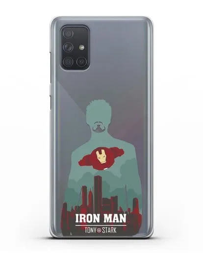Чехол Тони Старк - Железный человек силиконовый для Samsung Galaxy A71 [SM-A715F]