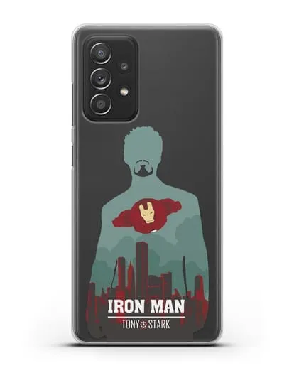 Чехол Тони Старк - Железный человек силиконовый для Samsung Galaxy A53