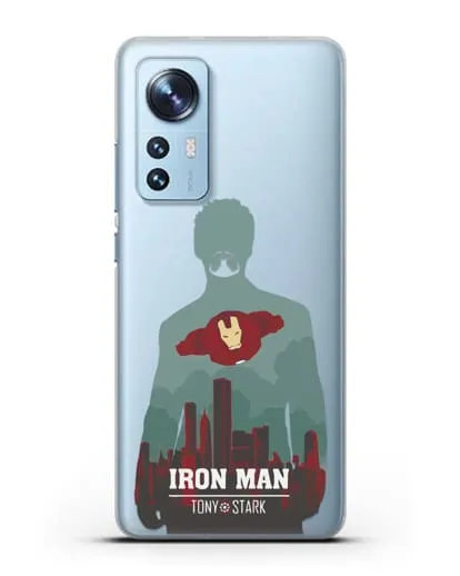Чехол Тони Старк - Железный человек силиконовый для Xiaomi 12