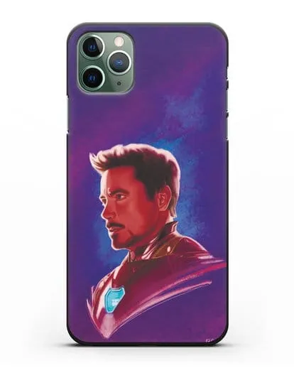 Чехол Тони Старк (Железный человек) в костюме силиконовый для iPhone 11 Pro