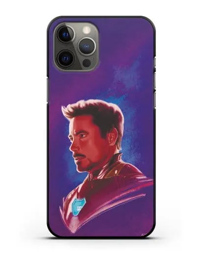 Чехол Тони Старк (Железный человек) в костюме силиконовый для iPhone 12 Pro Max
