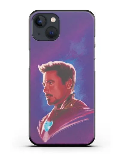 Чехол Тони Старк (Железный человек) в костюме силиконовый для iPhone 13 Mini