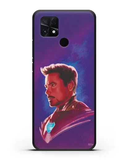 Чехол Тони Старк (Железный человек) в костюме силиконовый для Xiaomi Poco C40