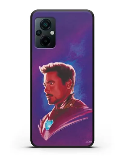 Чехол Тони Старк (Железный человек) в костюме силиконовый для Xiaomi Poco M5
