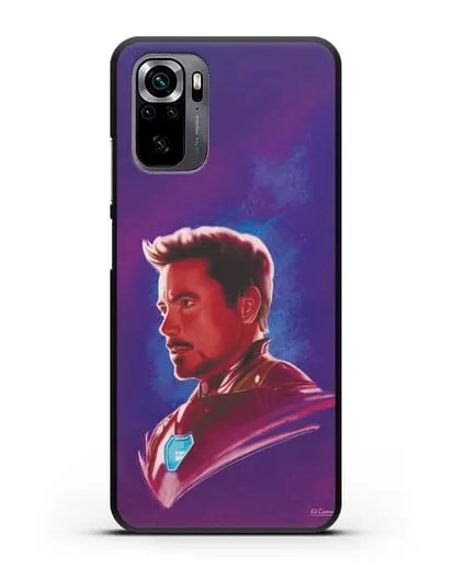Чехол Тони Старк (Железный человек) в костюме силиконовый для Xiaomi Poco M5s