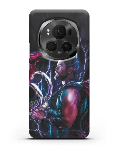 Чехол Тор (Thor) со шлемом Локи силиконовый для Honor Magic 6 Pro