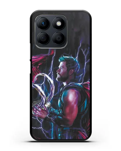 Чехол Тор (Thor) со шлемом Локи силиконовый для Honor X8b