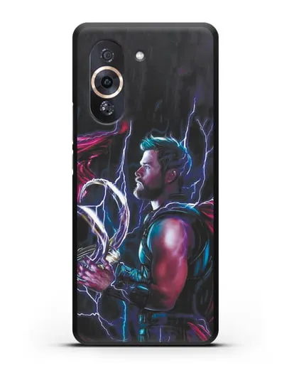 Чехол Тор (Thor) со шлемом Локи силиконовый для Huawei Nova 10