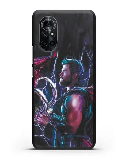 Чехол Тор (Thor) со шлемом Локи силиконовый для Huawei Nova 8