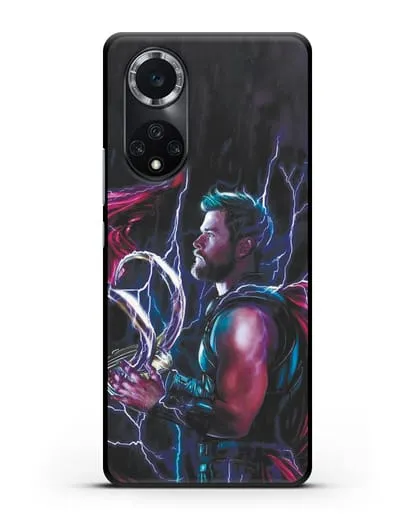 Чехол Тор (Thor) со шлемом Локи силиконовый для Huawei Nova 9