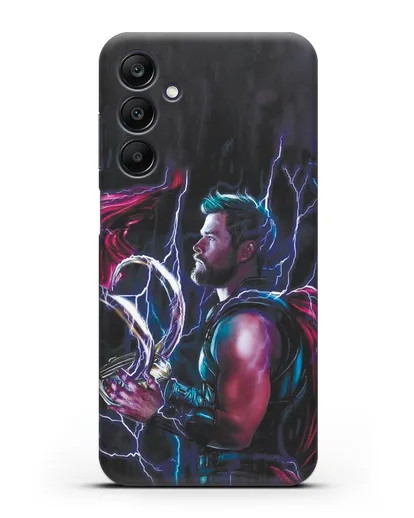 Чехол Тор (Thor) со шлемом Локи силиконовый для Samsung Galaxy A25 [SM-A256]