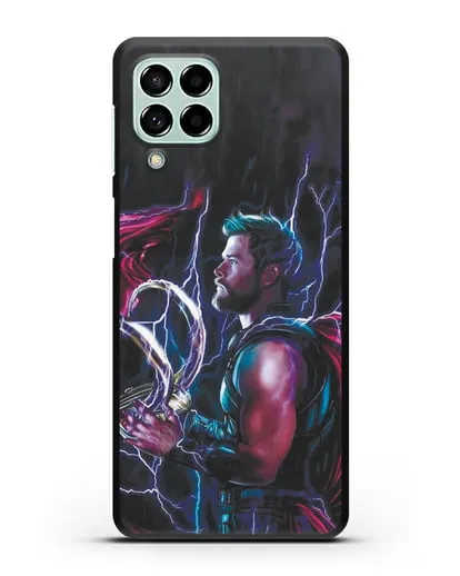 Чехол Тор (Thor) со шлемом Локи силиконовый для Samsung Galaxy M53 [SM-M536]