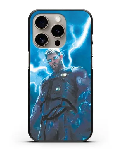 Чехол с принтом Тор силиконовый для iPhone 15 Pro