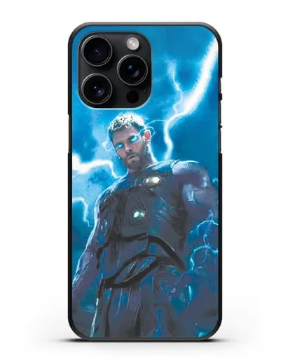 Чехол с принтом Тор силиконовый для iPhone 15 Pro Max