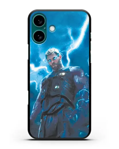 Чехол с принтом Тор силиконовый для iPhone 16 Plus