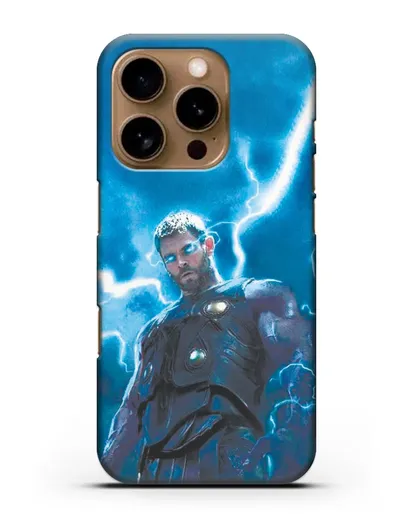 Чехол с принтом Тор силиконовый для iPhone 16 Pro