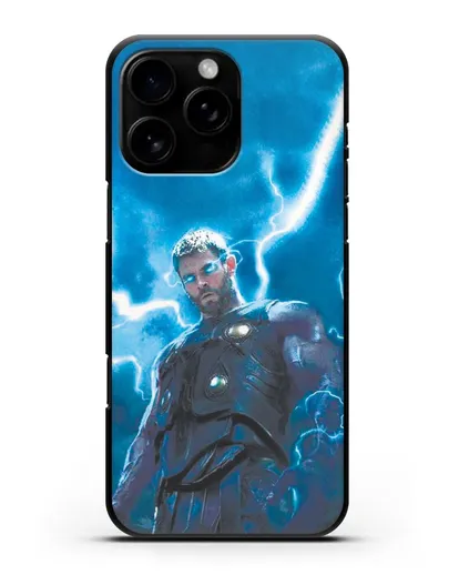 Чехол с принтом Тор силиконовый для iPhone 16 Pro Max