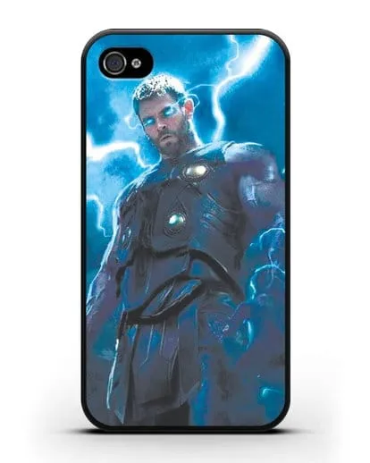 Чехол с принтом Тор силиконовый для iPhone 4/4s