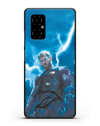 Чехол с принтом Тор силиконовый для Xiaomi Poco M4 5G