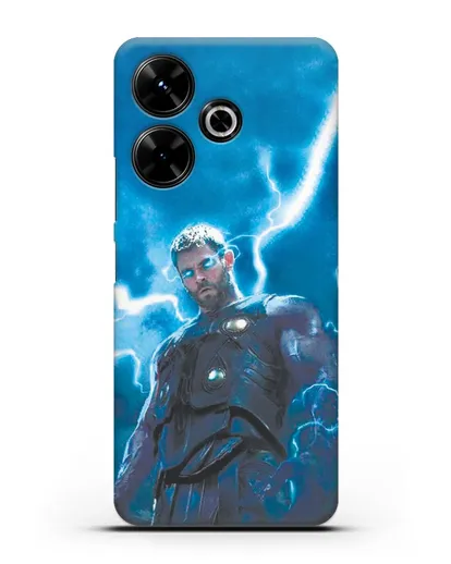 Чехол с принтом Тор силиконовый для Xiaomi Poco M6