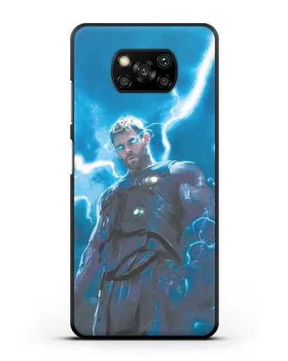 Чехол с принтом Тор силиконовый для Xiaomi Poco X3