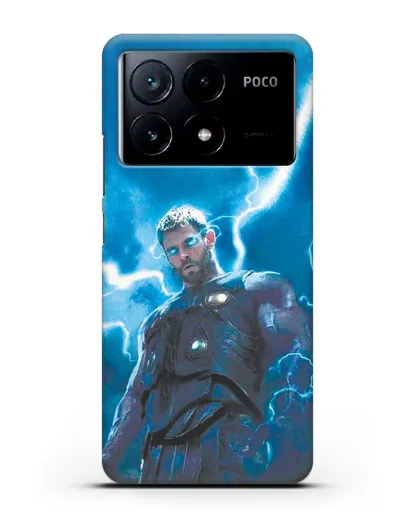 Чехол с принтом Тор силиконовый для Xiaomi Poco X6 Pro