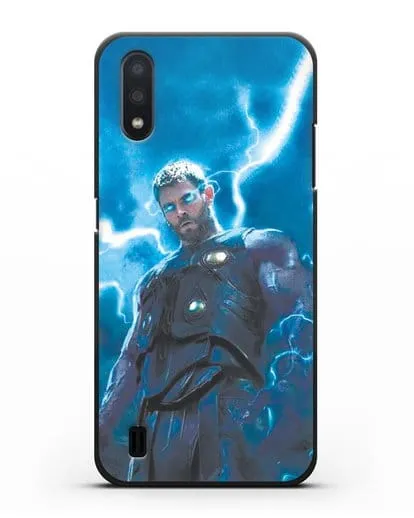 Чехол с принтом Тор силиконовый для Samsung Galaxy A01 [SM-A015F]