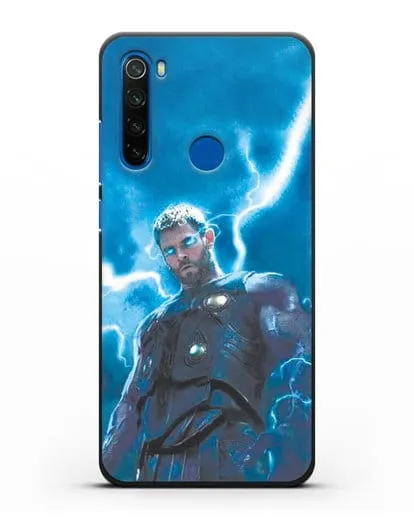 Чехол с принтом Тор силиконовый для Xiaomi Redmi Note 8