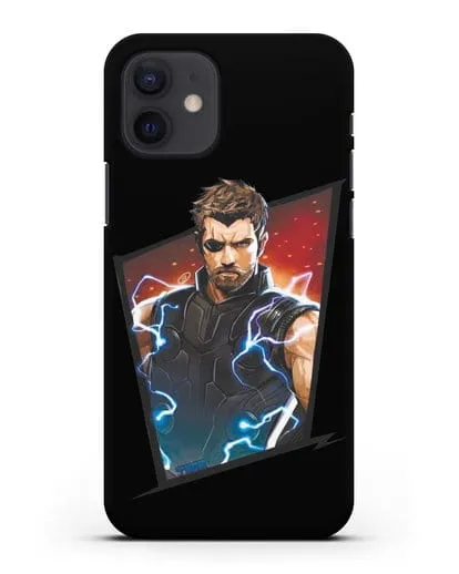 Чехол с иллюстрацией Тор в повязке силиконовый для iPhone 12