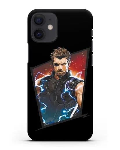 Чехол с иллюстрацией Тор в повязке силиконовый для iPhone 12 mini