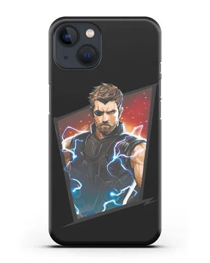 Чехол с иллюстрацией Тор в повязке силиконовый для iPhone 13