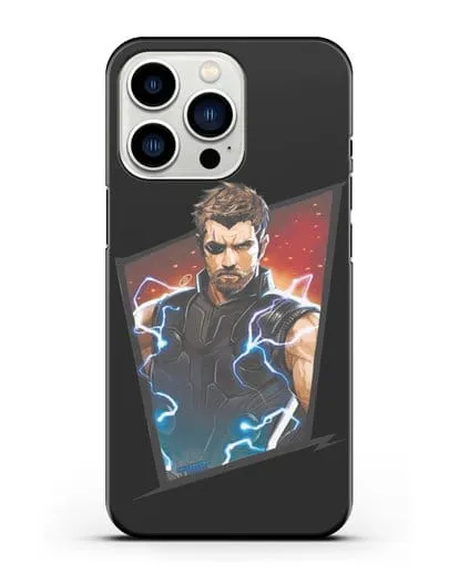 Чехол с иллюстрацией Тор в повязке силиконовый для iPhone 13 Pro