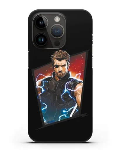 Чехол с иллюстрацией Тор в повязке силиконовый для iPhone 14 Pro