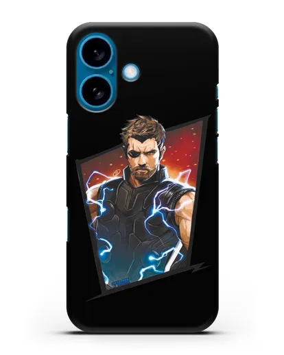 Чехол с иллюстрацией Тор в повязке силиконовый для iPhone 16