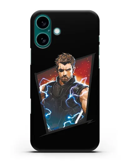 Чехол с иллюстрацией Тор в повязке силиконовый для iPhone 16 Plus