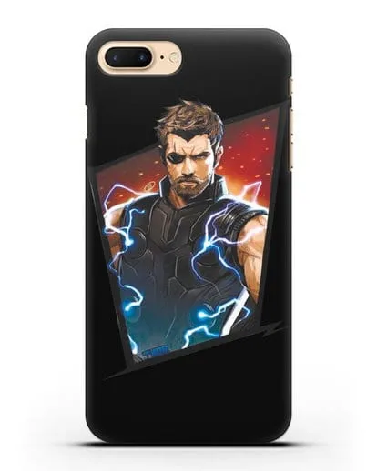 Чехол с иллюстрацией Тор в повязке силиконовый для iPhone 8 Plus