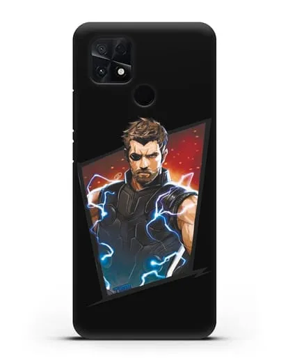 Чехол с иллюстрацией Тор в повязке силиконовый для Xiaomi Poco C40