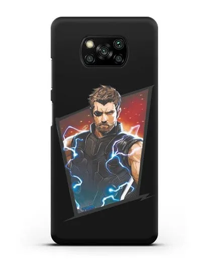 Чехол с иллюстрацией Тор в повязке силиконовый для Xiaomi Poco X3