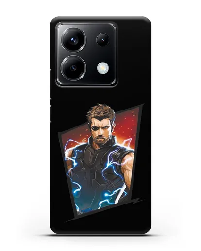 Чехол с иллюстрацией Тор в повязке силиконовый для Xiaomi Poco X6