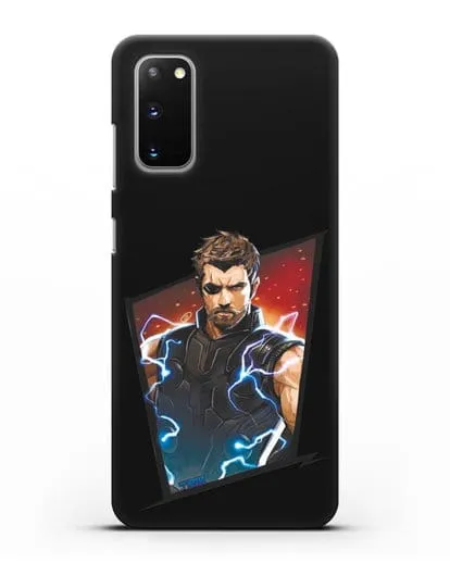 Чехол с иллюстрацией Тор в повязке силиконовый для Samsung Galaxy S20 [SM-G980F]