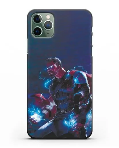 Чехол Тор - бог грома и молний силиконовый для iPhone 11 Pro