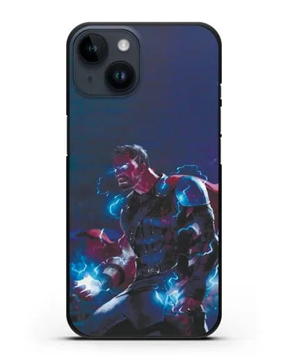 Чехол Тор - бог грома и молний силиконовый для iPhone 14