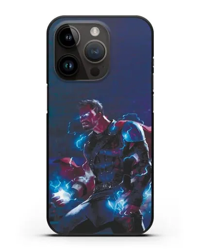 Чехол Тор - бог грома и молний силиконовый для iPhone 14 Pro